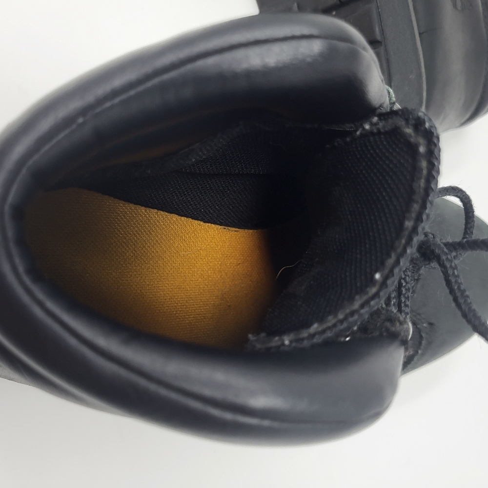 Timberland Field Boots Black Waterproof Leather Men Size 7 Youth 7 Women 8.5 - Picture 2 of 14